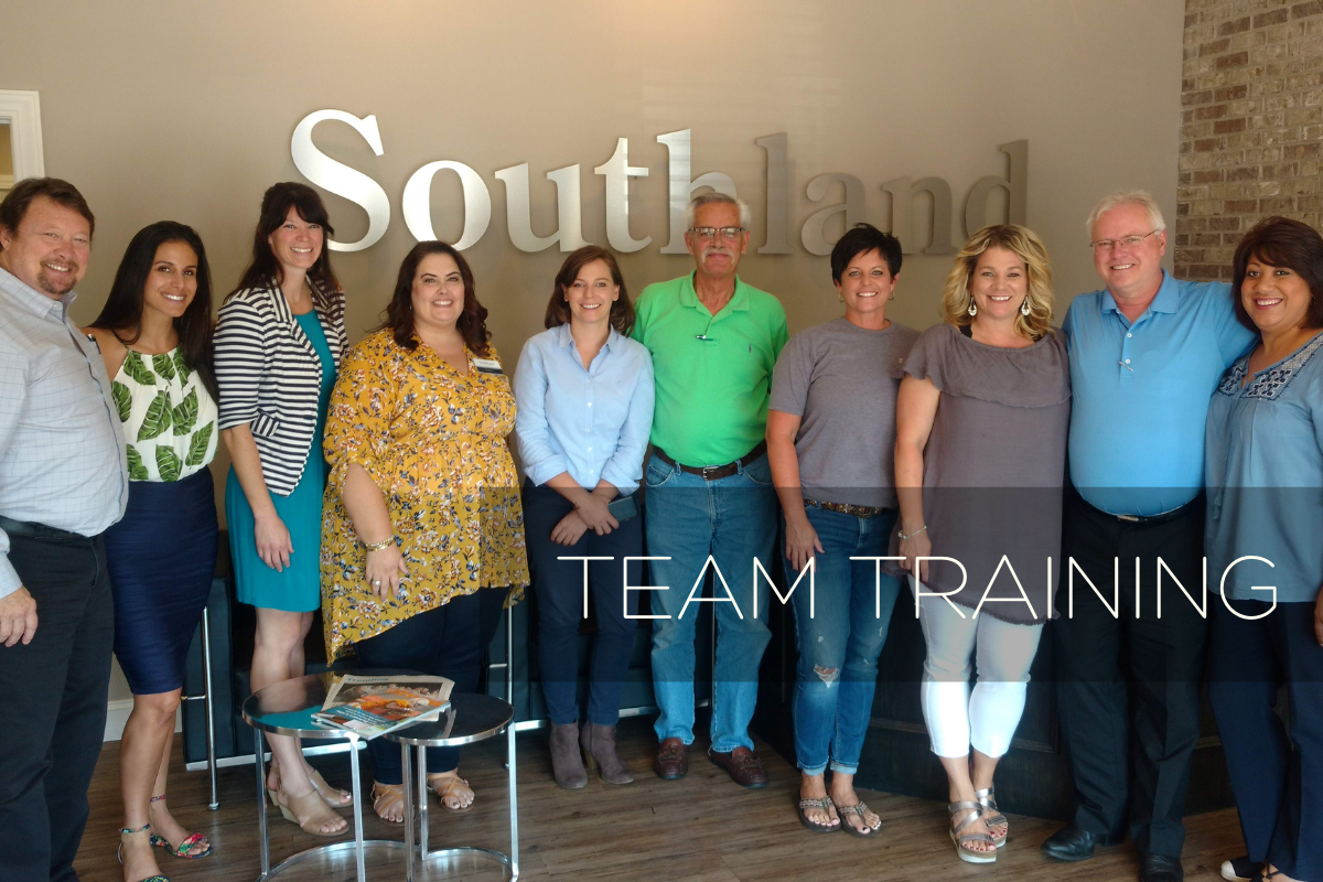 Samantha Lane, Team Training session with clients.
