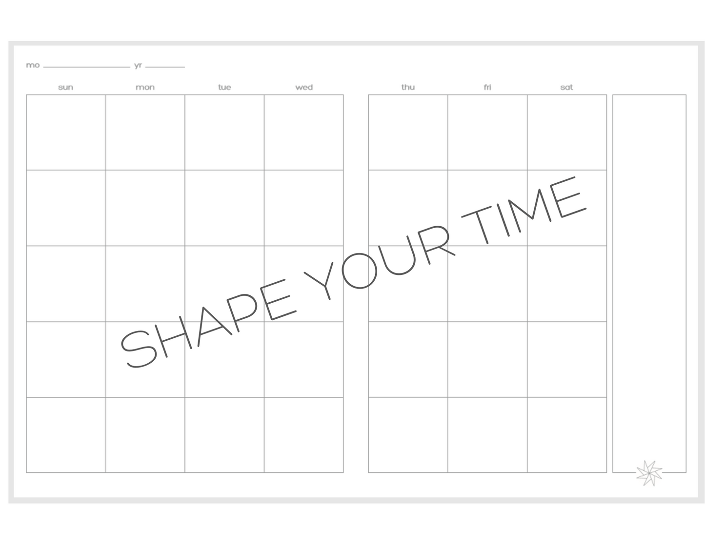 Origami Day Planner Book Undated Monthly Calendar